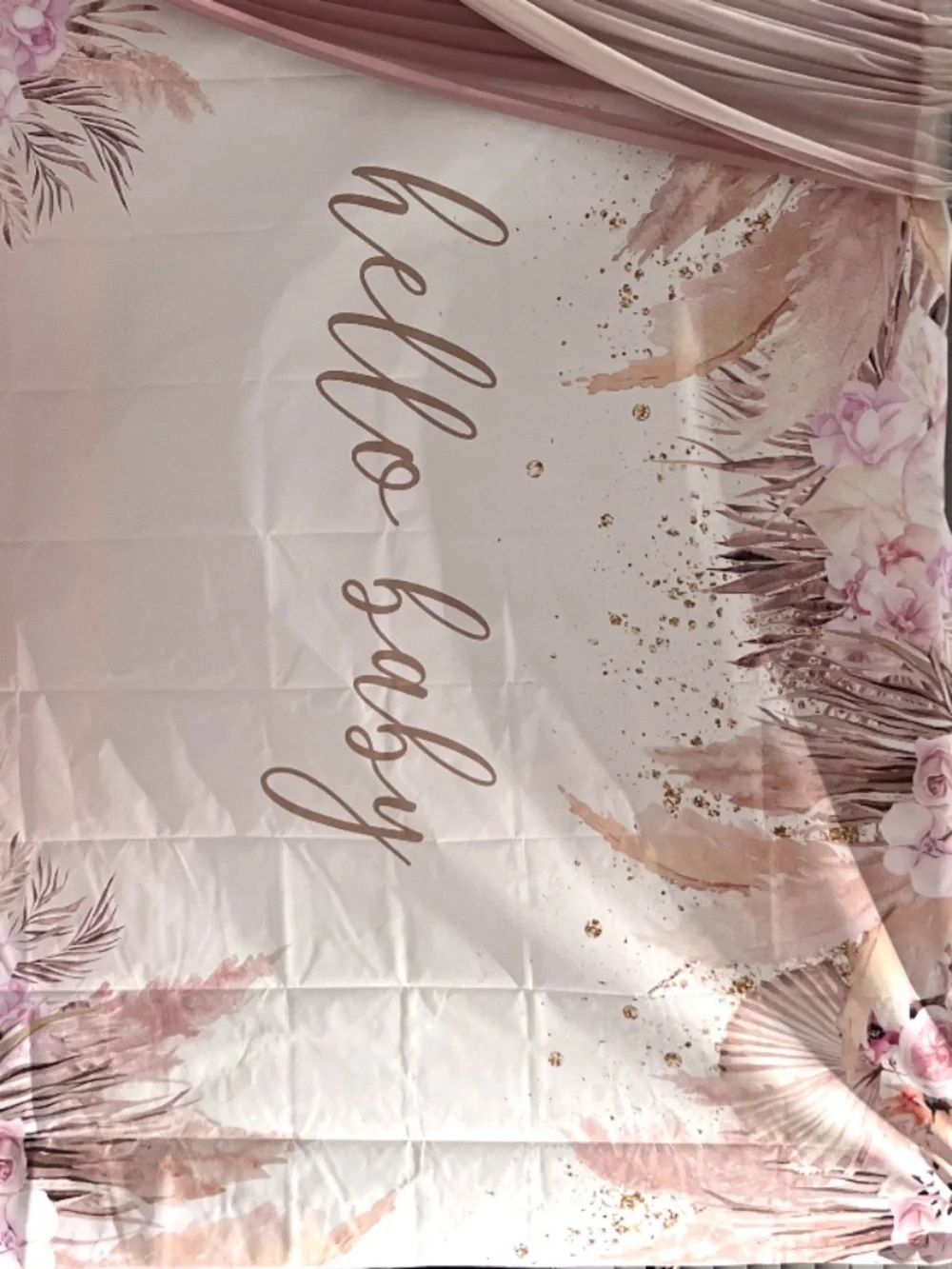 Beautiful Baby Shower backdrop & 2 sets of 